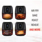 Digital Air Fryer 7L Black LED Display Kitchen Couture Healthy Oil Free Cooking