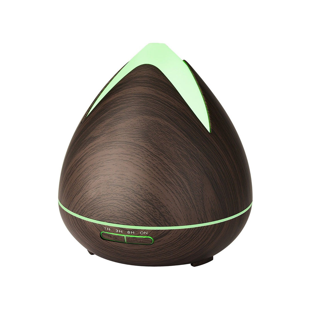 Essential Oils Ultrasonic Aromatherapy Diffuser Air Humidifier Purify 400ML - Dark Wood