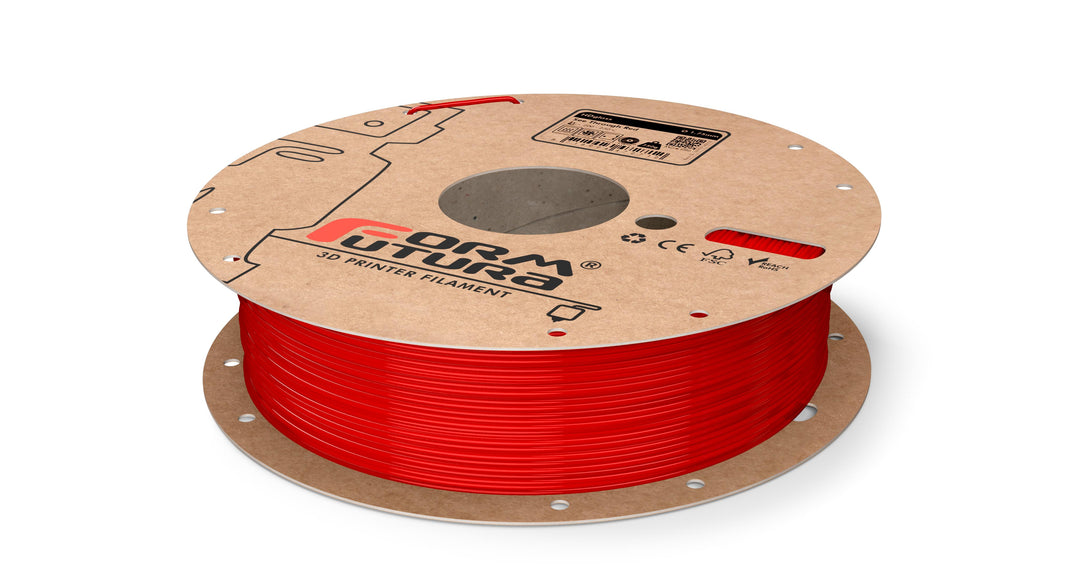 PETG Filament HDglass 1.75mm See Through Red 750 gram 3D Printer Filament