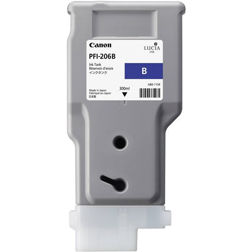 CANON PFI-206B LUCIA EX BLUE INK FOR IPF6400 6450 - 300ML