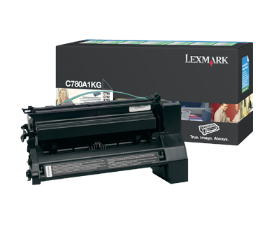 LEXMARK C780A1KG BLACK PREBATE TONER YIELD 6000 PAGES FOR C780