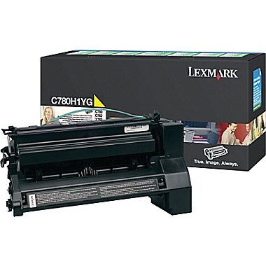 LEXMARK C780H1YG YELLOW PREBATE TONER YIELD 10000 PAGES FOR C780