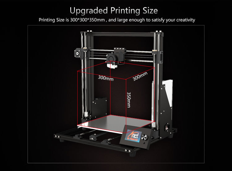 ANET 3D Printer The Ultimate Anet A8 Plus Semi DIY FDM Desktop 3D Printer