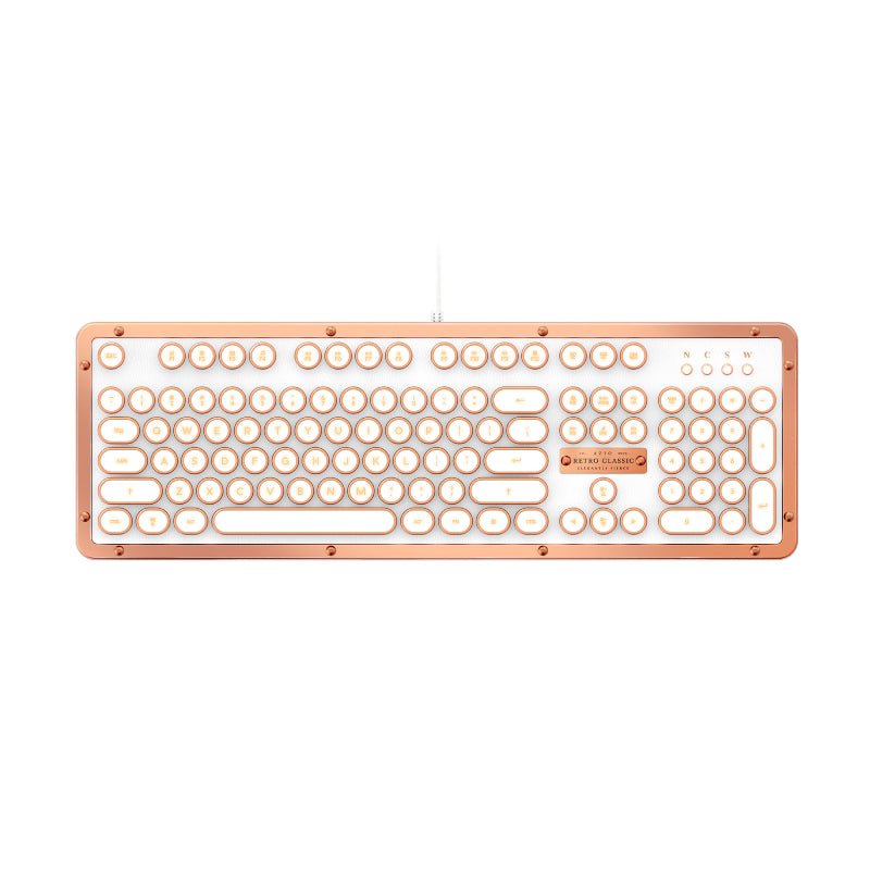 AZIO Retro Keyboard White