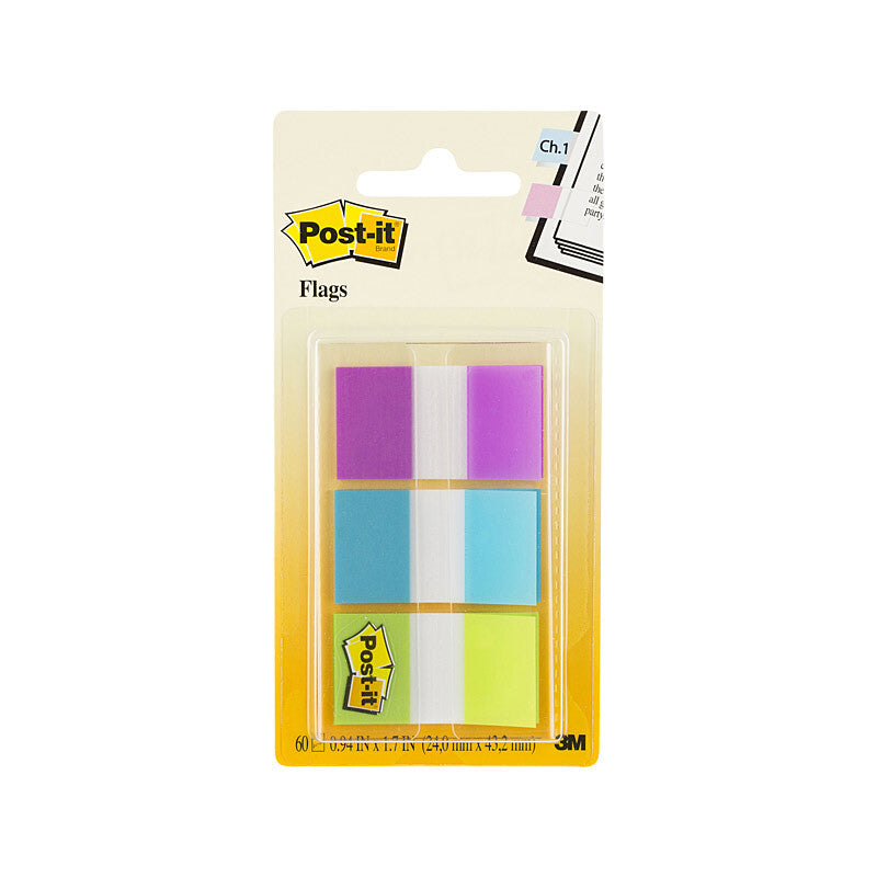 POST-IT Flag 680-PBG Pack of 3 Bx6