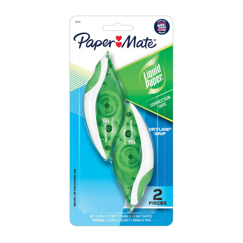 PAPER MATE LP Dryline CorrTape Pack 2 Box of 6