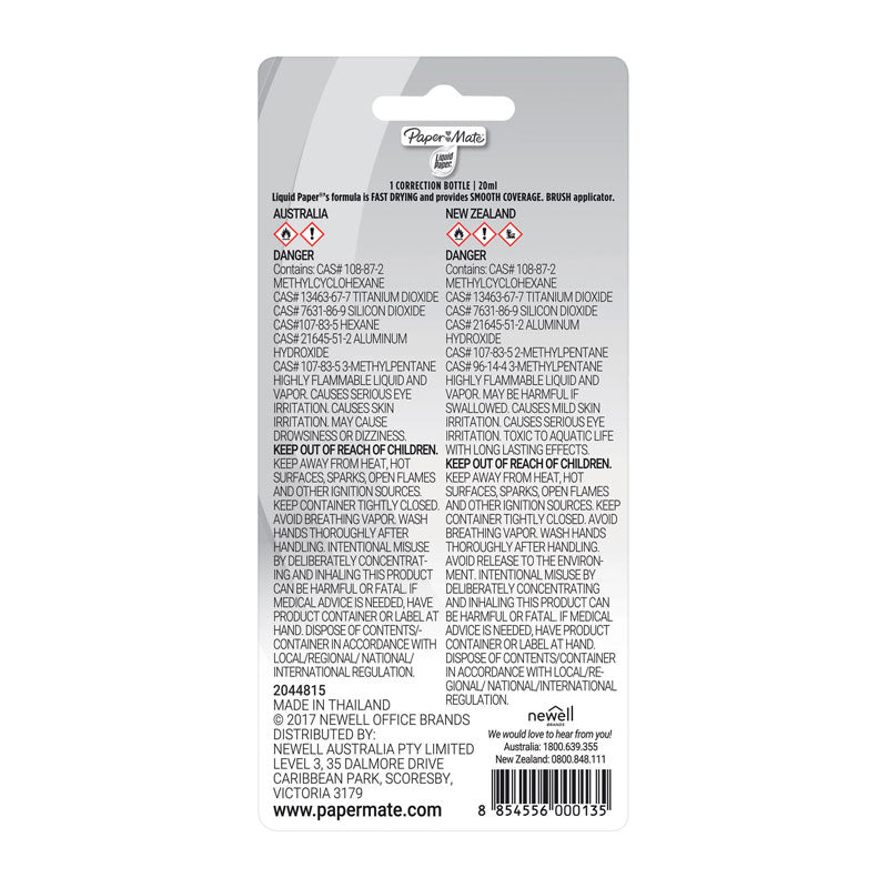 PAPER MATE LP Correct Fluid 20ml Box of 12