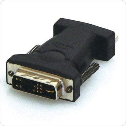 8WARE DVI-M to VGA-F Adapter DVI17M to VGA HD15F Adapter - DVI 17M (ANALOGUE) TO VGA HD15F