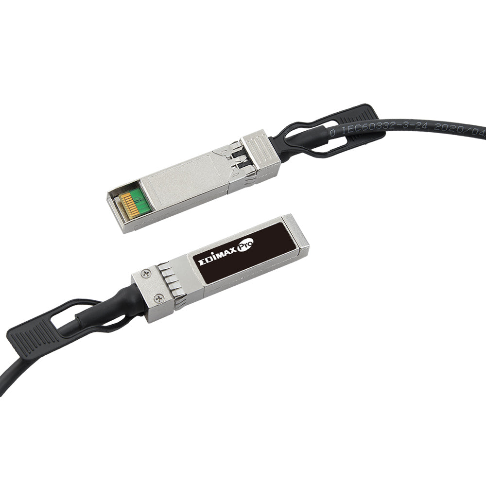 EDIMAX 0.5 Meter 10GbE SFP+ DAC Direct Attach Copper Twinax Cable, Backward Compatible to SFP