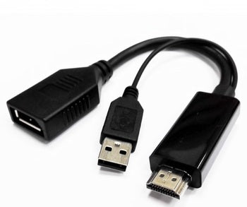 8WARE 2pin figure 8 power code with 0.6m cable, black, For Rework