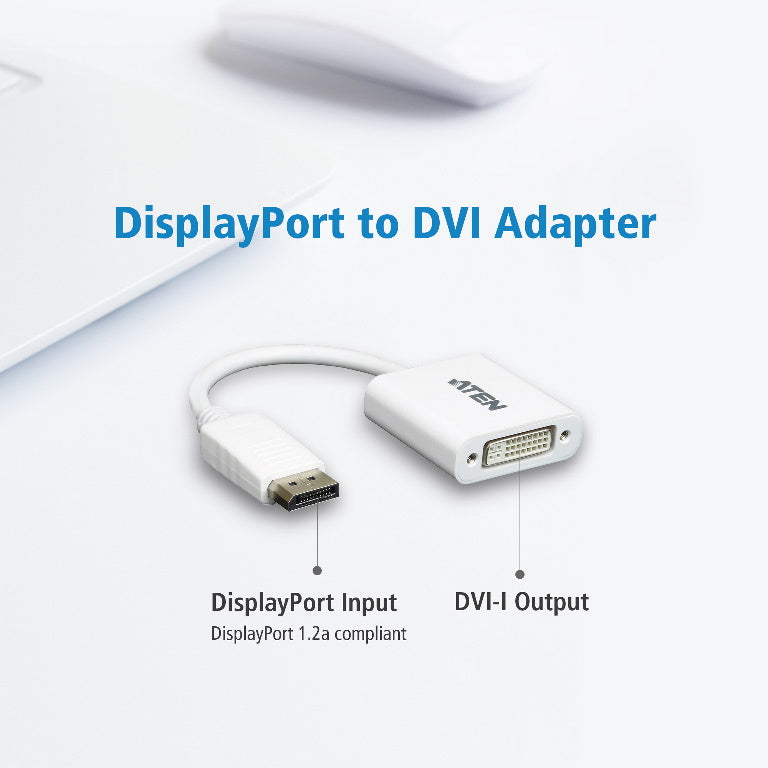 ATEN VanCryst DisplayPort (M) to DVI (F) adapter