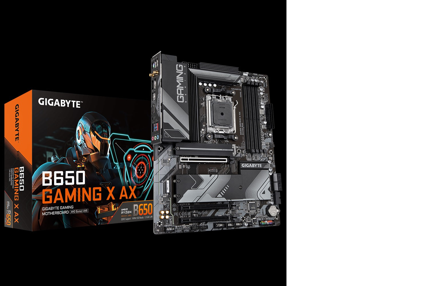 GIGABYTE B650 GAMING X AX AMD AM5 ATX Motherboard 4x DDR5~128GB,2x PCIe x16, 3x M.2, 4x SATA 6, 4x USB 3.2, 1x USB-C, 3x USB 2.0