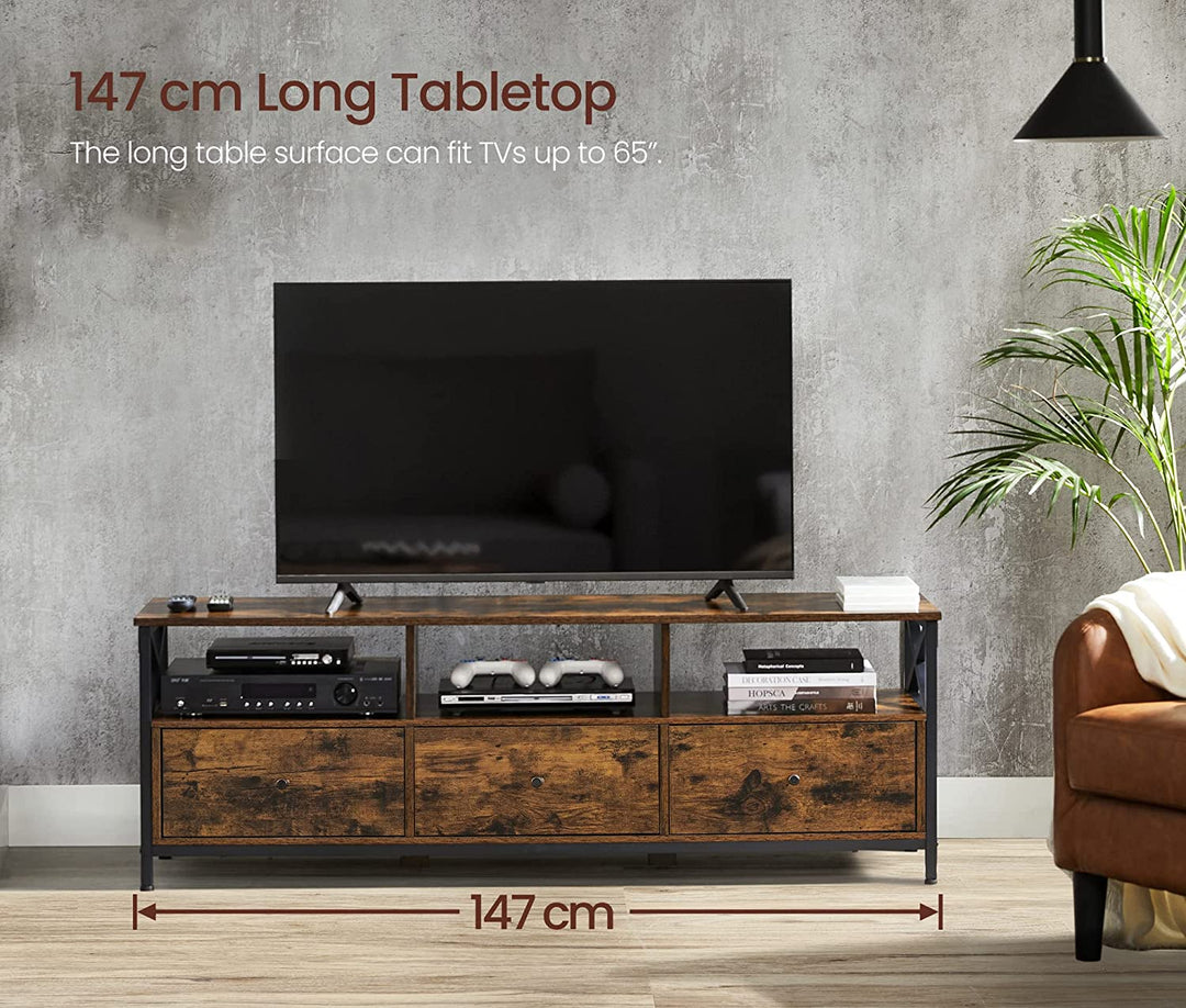 Modern Wooden TV Cabinet Holds TVs