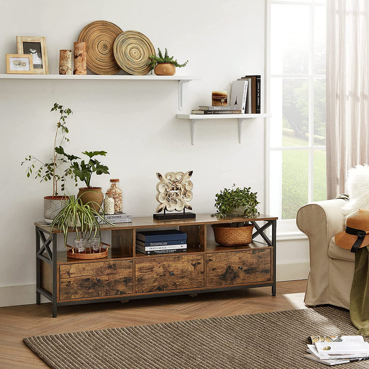 Modern Wooden TV Cabinet Holds TVs