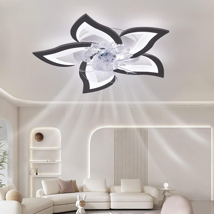 Low Ceiling Light Fan, Low Profile, 6 Wind Speed, 3 Colors (69 cm)