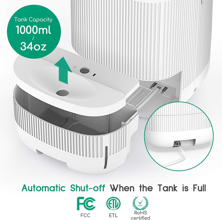 Air Purifier Dehumidifier Q10 HEPA Filter