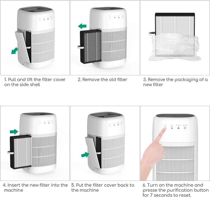 Air Purifier Dehumidifier Q10 HEPA Filter