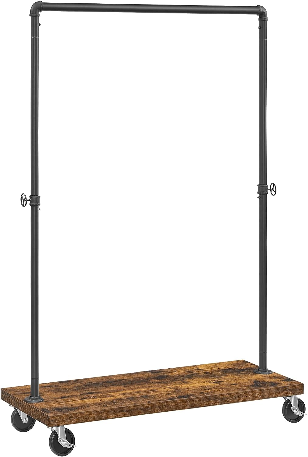 Clothes Rack Rustic Brown Black