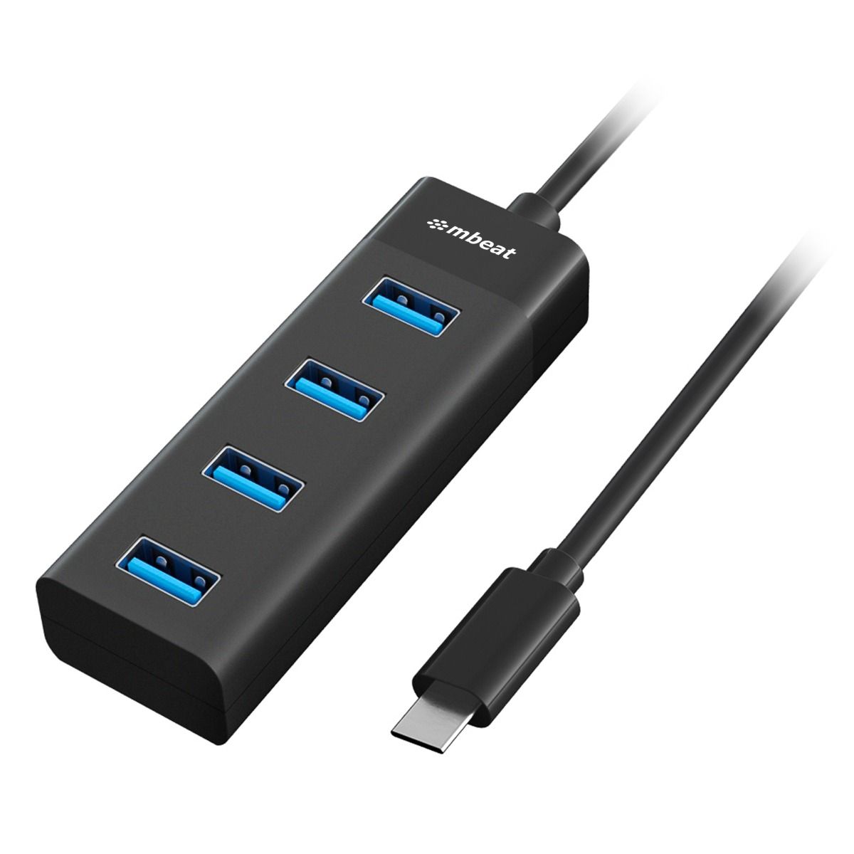 mbeat 4-Port USB-C Hub with USB-C DC Port