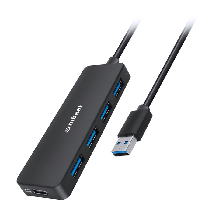 mbeat 4-Port USB 3.0 Hub with USB-C DC Port