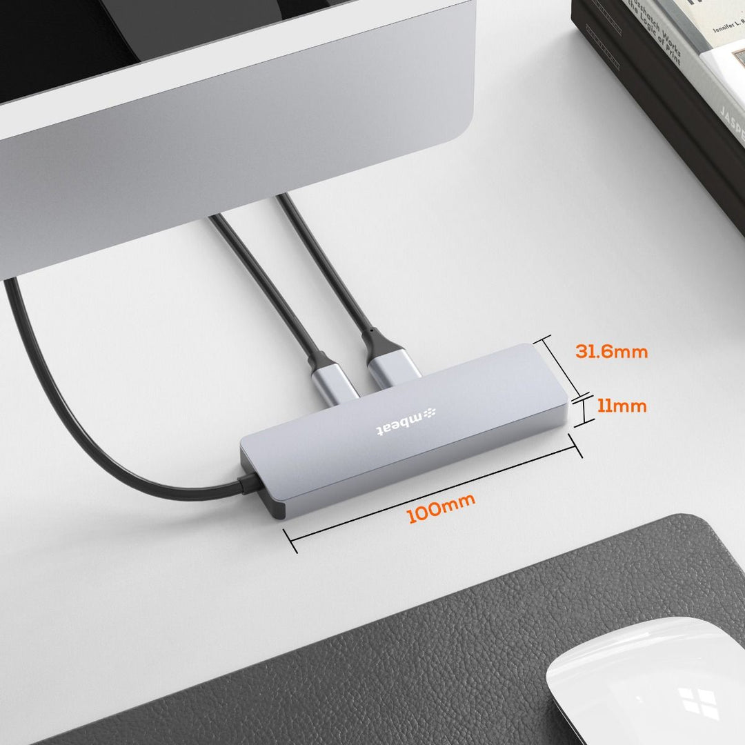 mbeat Elite 4-Port 10Gbps USB-C Gen 2 Hub (2A+2C)