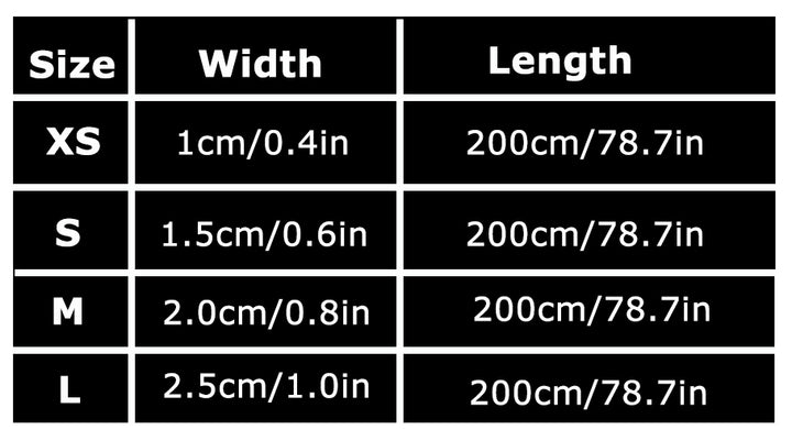 Reflective Pet Leash 2 meters Black M