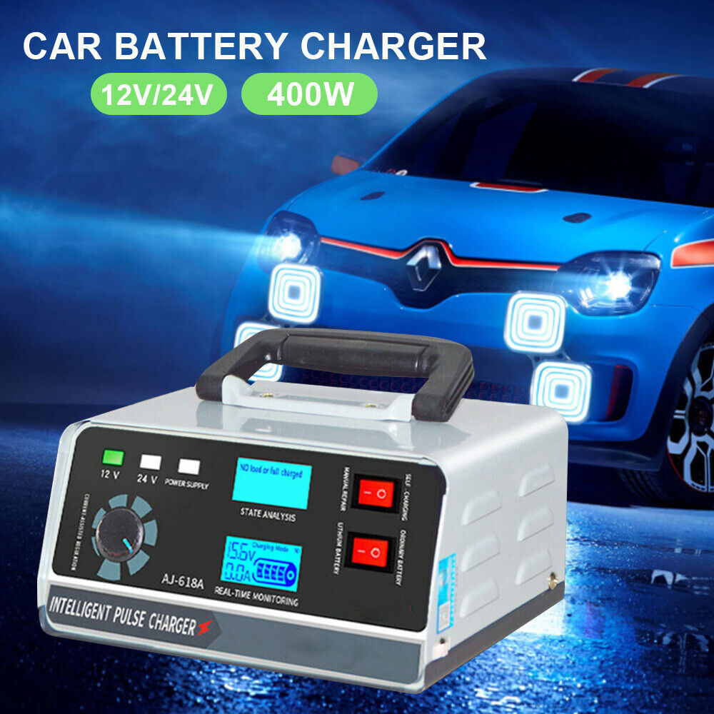 Smart Automatic Car Battery Charger Trickle Pulse Repair Boat Caravan Motorcycle