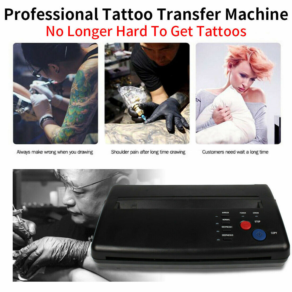 ABS Tattoo Transfer Copier Printer Machine Thermal Stencil Paper Body Art Maker