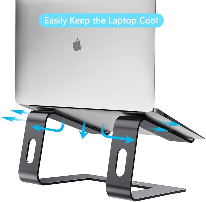 Adjustable Portable Aluminium Laptop Stand Ergonomic Tray Holder Cooling Riser