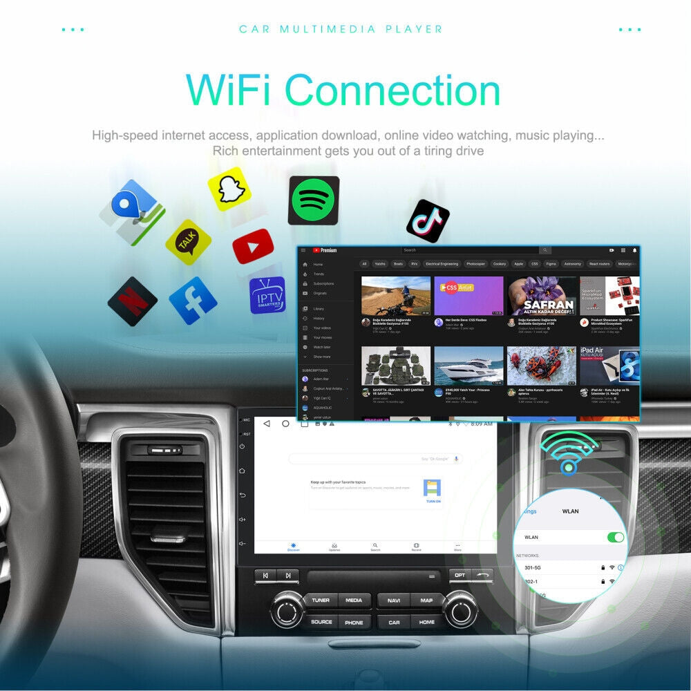 7 inch Car Radio 2 DIN GPS FM RDS WIFI w/ Rear Camera For Android IOS CarPlay AU