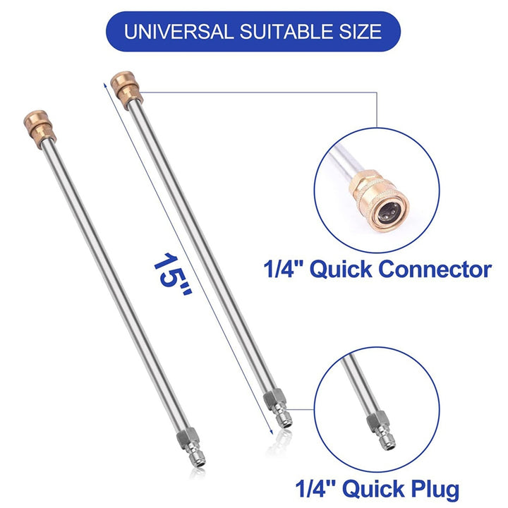 16.5 inch High Pressure Washer Surface Cleaner Tool 4000 PSI 1/4 Quick Connector