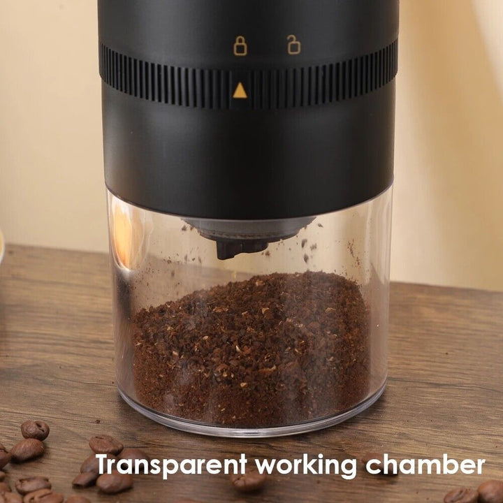 Electric Coffee Grinder Portable Black