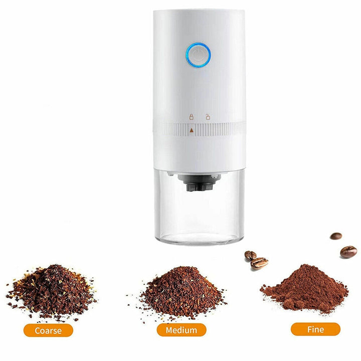 Electric Coffee Grinder Portable White