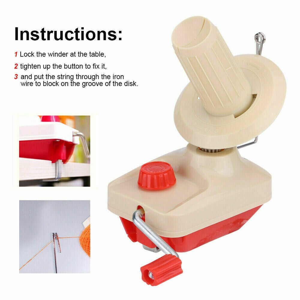 Swift Yarn Fiber String Ball Wool Winder Holder Hand Operated Yarn Winder Manual