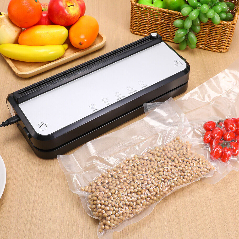 New Vacuum Sealer Machine Fresh Dry Wet Food Saver Storage With Bags Built-in Cutter