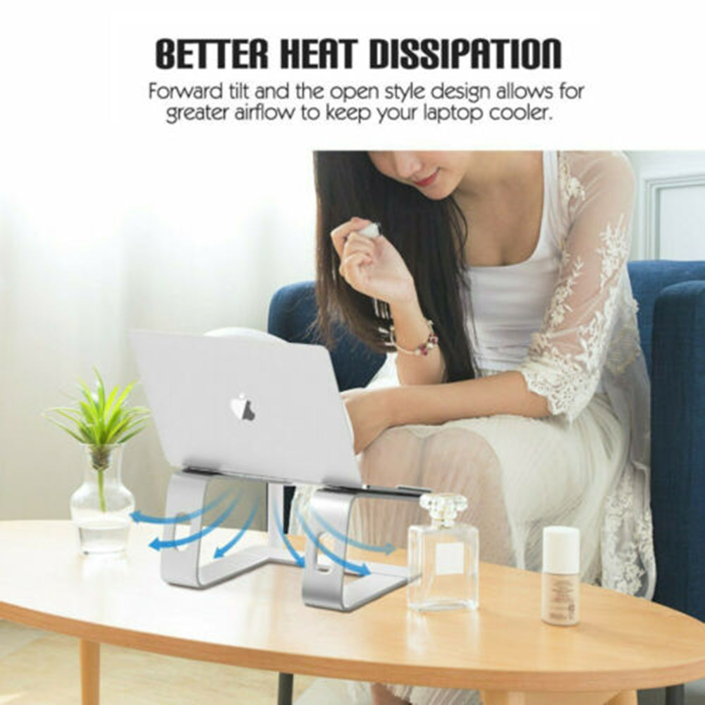 Portable Aluminium Laptop Stand Ergonomic Tray Holder Cooling Riser