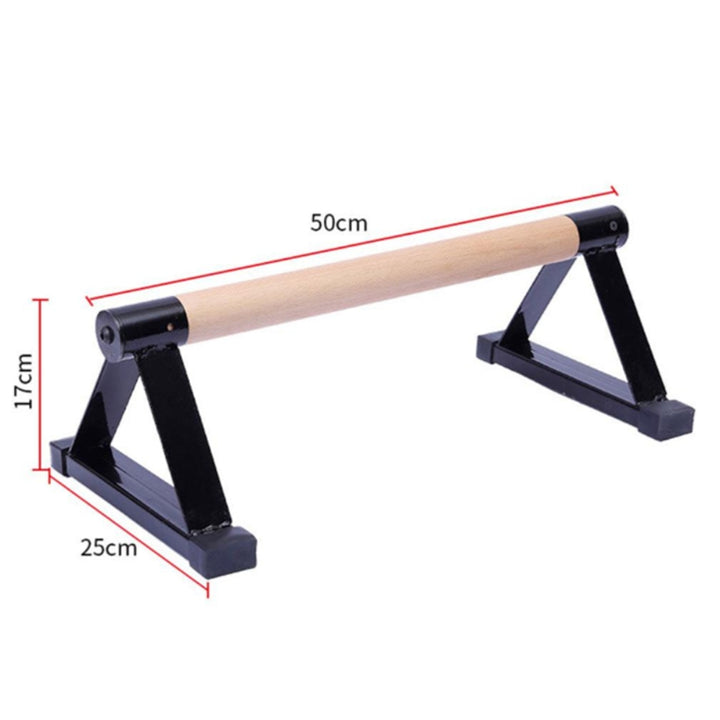 1 Pair Parallettes Set Push-up Parallel Bar Stretch Double Rod Stand Fitness