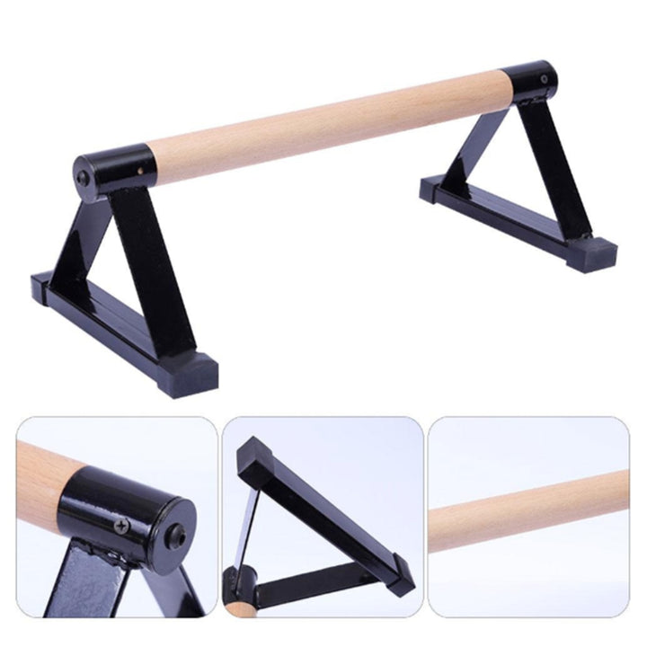 1 Pair Parallettes Set Push-up Parallel Bar Stretch Double Rod Stand Fitness