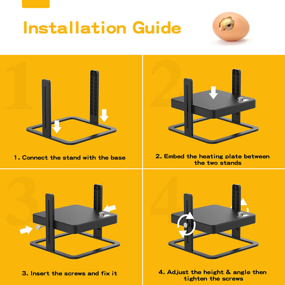 40 degrees celsius to 70 degrees celsius Adjustable Chick Brooder Heating Plate Chicken Coop Duck Poultry Brooder