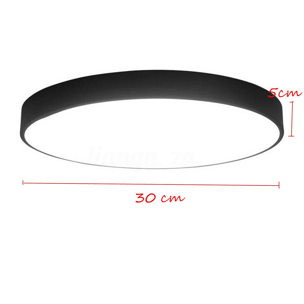 30CM LED Ceiling Light Modern Surface Mount Flush Panel Downlight Ultra-thin