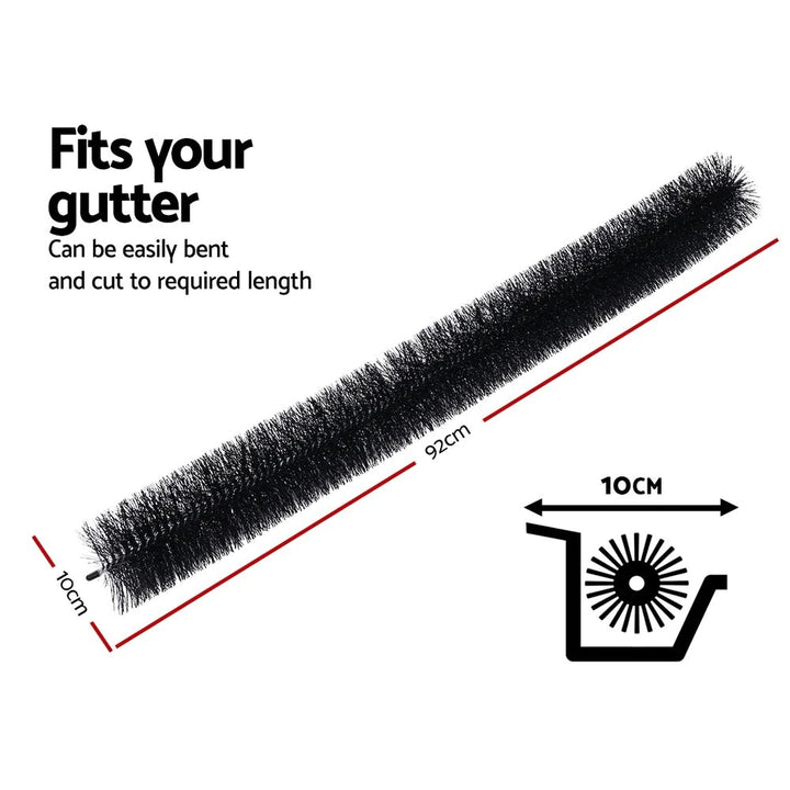 24Pcs 92x10cm Heavy Duty Gutter Brush Guard Length Leaf Twigs Filter Home Garden