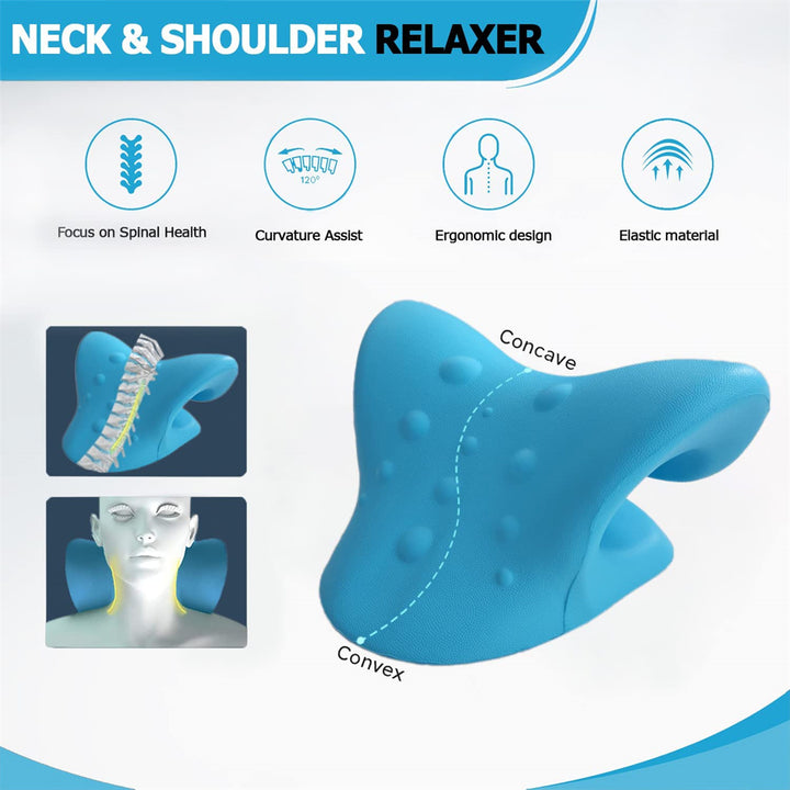 Neck Traction Pillow Neck Stretcher Original Cloud Shape Cervical Pain Relief