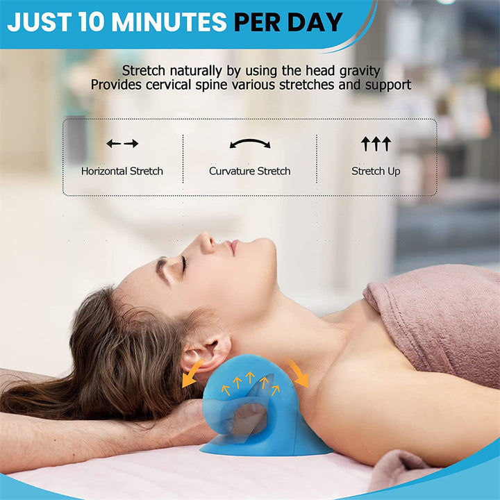 Neck Traction Pillow Neck Stretcher Original Cloud Shape Cervical Pain Relief