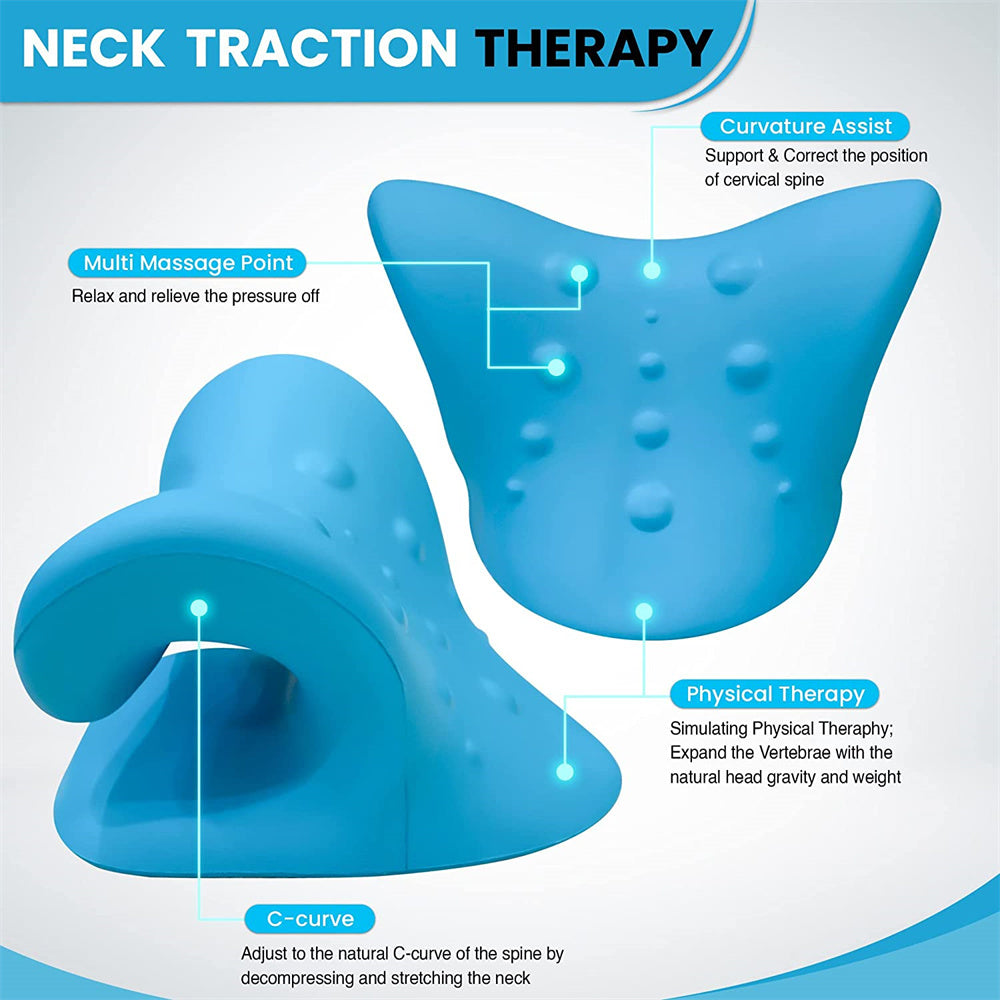 Neck Traction Pillow Neck Stretcher Original Cloud Shape Cervical Pain Relief