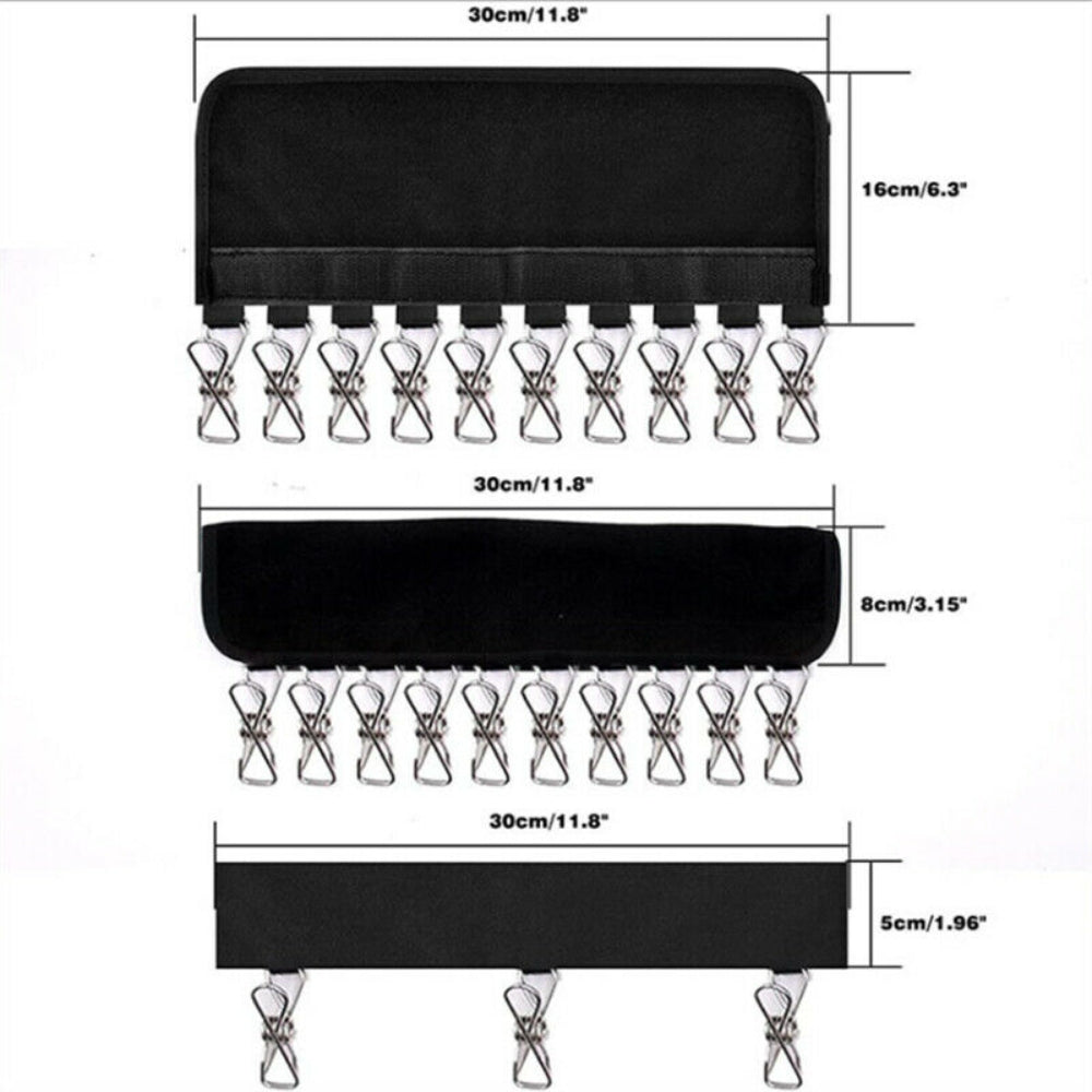 2X 10 Clips Door Cap Rack Baseball Hat Holder Closet Hanger Storage Organizer