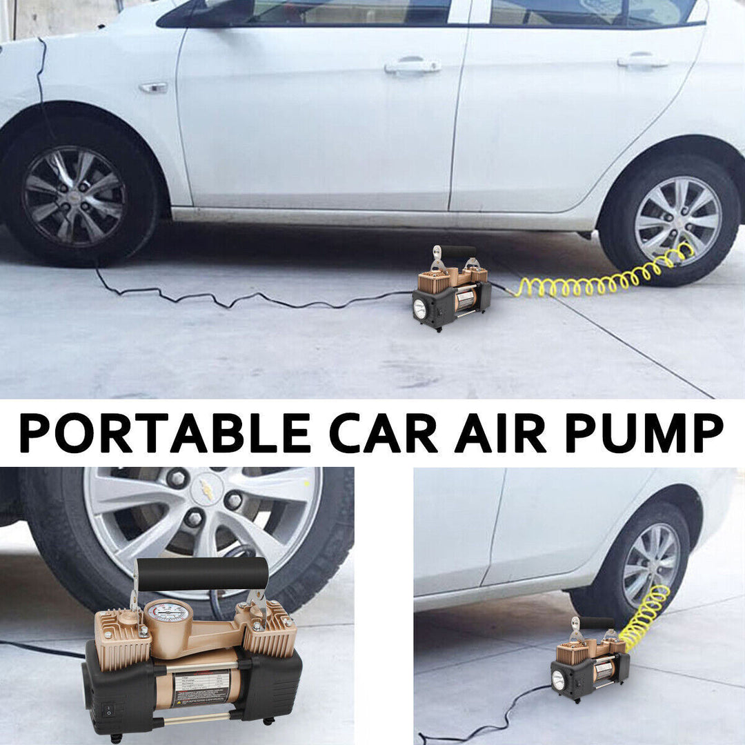 12V Car Air Compressor Tyre Deflator Inflator Auto Portable 4WD Truck Tire Pump