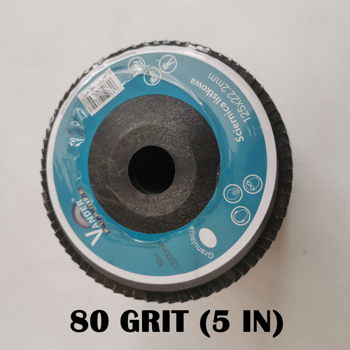 20 PCS 80 Grit Grinding Wheel 5'' 125MM Angle Grinder Flap Sanding Disc AU