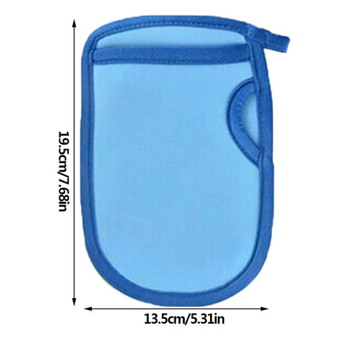 Blue universal Double-Side Super Soft Exfoliating Bath Mitt Shower Gloves Body Clean