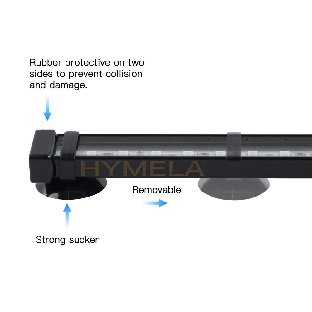 32cm LED Aquarium Lights Submersible Air Bubble RGB Light for Fish Tank Underwater