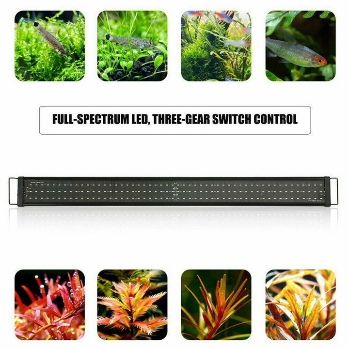 30cm Aquarium Light Lighting Full Spectrum Aqua Plant Fish Tank Bar LED Lamp